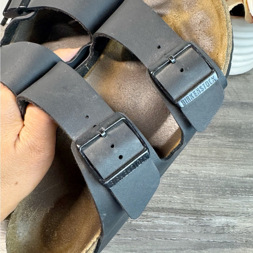 Birkenstock Black Arizona Triple Strap Sandals - Picture 5 of 8